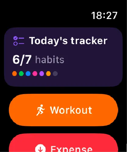 Organizr on Apple Watch