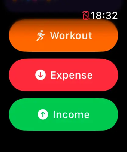 Logging a workout from Apple Watch with Organizr